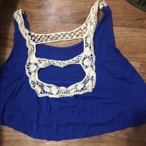 Blue croo top